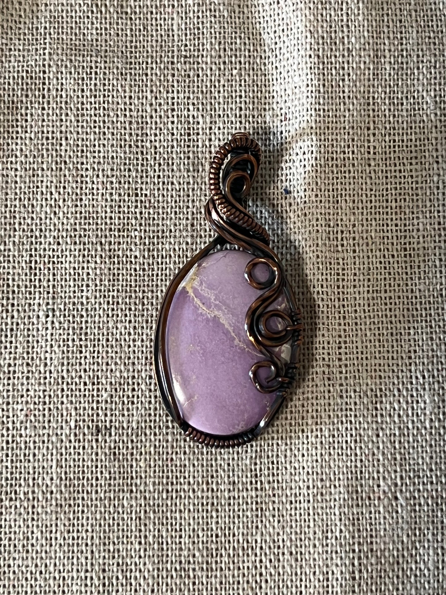Sonata: Phosphosiderite Pendant (Mother Mary & Archangel Gabriel)