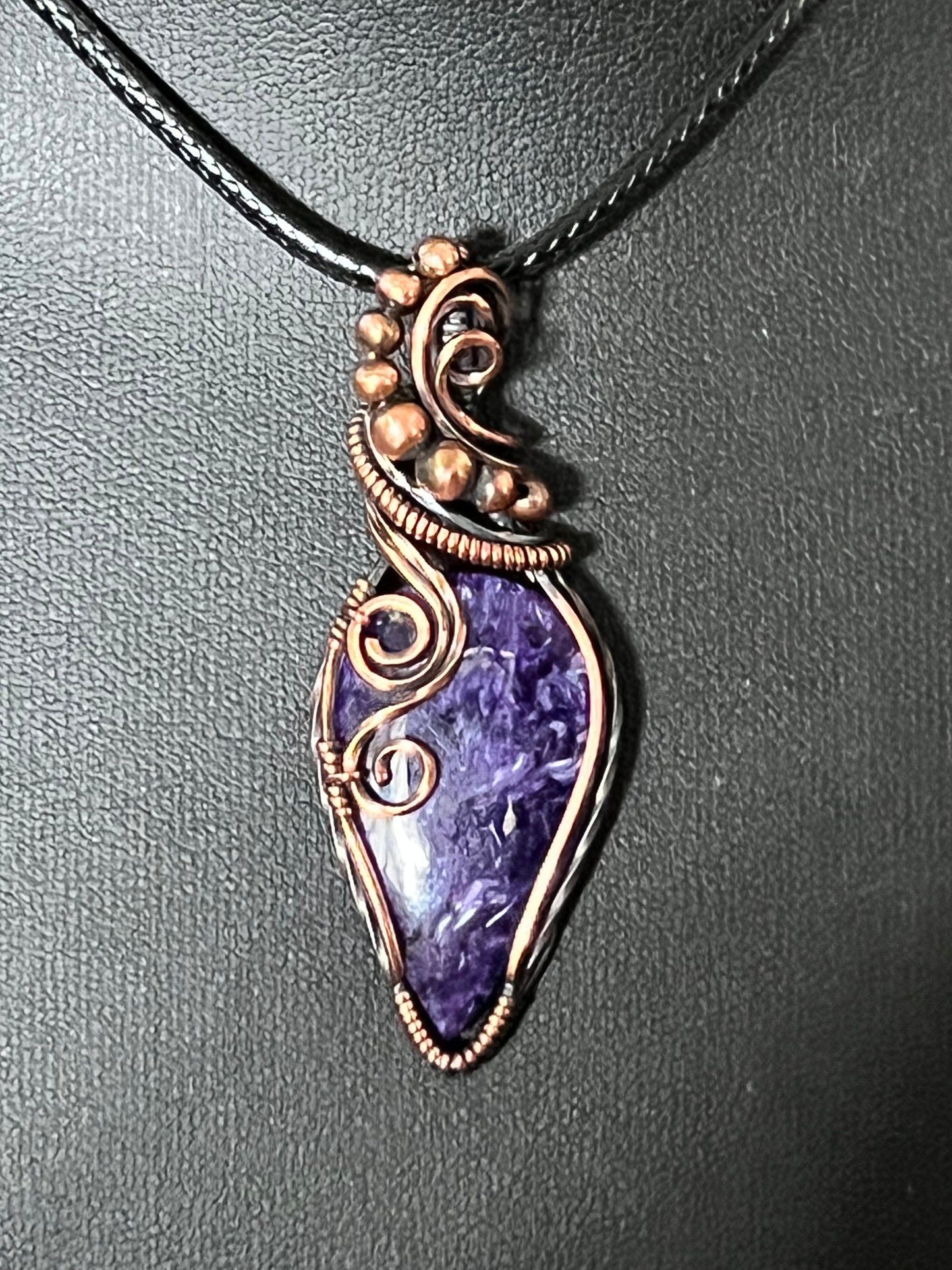 Stormborn: Charoite Pendant (Archangels Gabriel, Uriel, Haniel & Jophiel)