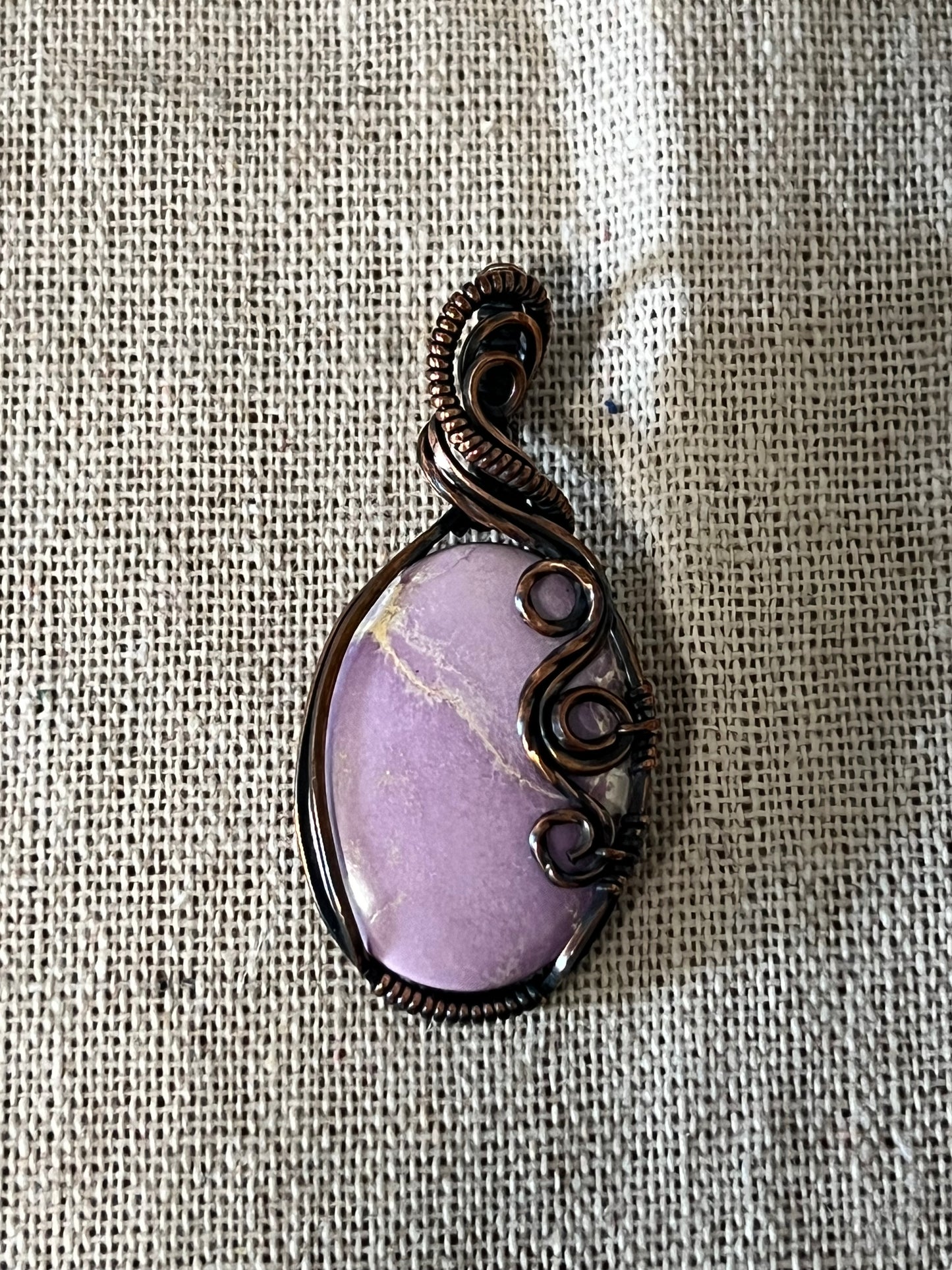 Sonata: Phosphosiderite Pendant (Mother Mary & Archangel Gabriel)