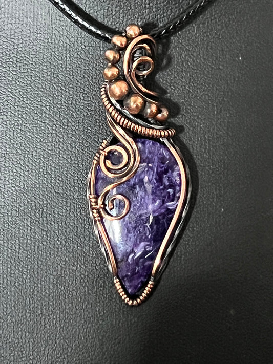 Stormborn: Charoite Pendant (Archangels Gabriel, Uriel, Haniel & Jophiel)